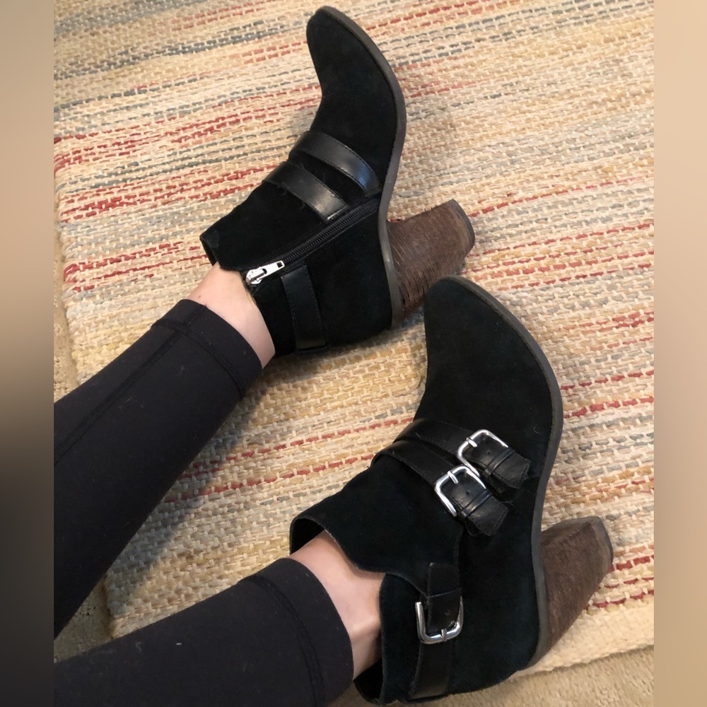DV Dolce Vita black faux suede booties
